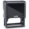 Trodat Printy 4926 Timbro Personalizzato Autoinchiostrante, Max 8 Righe, Dimensione Impronta Grande 75x38 mm, Nero, Cartuccia Inchiostro Rosso, Ideale per Grandi Superfici, Shopper, Carte da Pacco