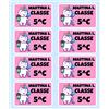 Colorfamily Etichette adesive personalizzate con nome per matite, penne, libri quaderni, scuola, asilo, elementari. Set da 50 pezzi, dimensioni 6 x 3 cm