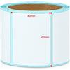 Bonvoisin Etichette o ricevute 5 rotoli per bilance codici a barre Bonvoisin (40 x 60 mm etichetta adesiva)