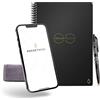 Rocketbook Core Quaderno Appunti Digitale - Riutilizzabile Taccuino Digitali A4 Nero Quaderno A Spirale Puntinato, Block Notes, Penna Cancellabile Pilot Frixion Inclusi, Ufficio Gadget Tecnologici