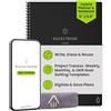 Rocketbook Fusion Quaderno Appunti Digitale - Riutilizzabile Taccuino Digitali A5 Nero A Spirale, Agenda Giornaliera, Planner Settimanale, Penna Cancellabile Pilot Frixion Inclusi, Gadget Tecnologici
