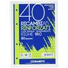 Blasetti 2327 Ricambi rinforzati con banda trasparente, a righe, A5, 40 fogli