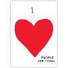 Brainbox Candy Quaderno a righe con scritta I Love People di David Shrigley, formato A5