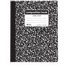 C-Line Composition Book Wide Ruled-100 Sheets, Black Marble