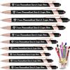 Ronbeaud Penne personalizzate fino a 500 pezzi con pennino - Logo inciso con nome personalizzato per affari, anniversario, regalo di laurea, inchiostro nero