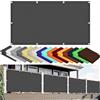SUNLIMEI Tenda a Vela Impermeabile Rettangolare 150 x 240 cm Impermeabile Telone per Giardino Antistrappo, 98% Anti-Uv con Occhielli per Patio, Pergola, Cortile, Balcone, Grigio Scuro