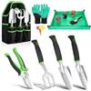 Housolution Set Attrezzi da Giardino, 8 Pezzi Kit, Verde