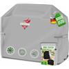 KESSER Copertura premium per barbecue a gas, resistente alle intemperie, per Weber, Brinkmann, Char Broil Grill, in tessuto Oxford 600D, antistrappo, 132 x 66 x 109 cm, colore: grigio