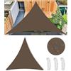 FlySoul Tenda a Vela Parasole Vela Ombreggiante Triangolare Impermeabile Tenda a Vela Giardino Protezione UV 98% Tende da Sole con Corda di Nylon e Anello D per Esterno Giardino 8x8x8M