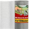 AMAGABELI GARDEN & HOME Amagabeli Rete per Recinzione Elettrosaldata e Zincata 0.55mm, 1.0M x 10M, Maglia 6mm Antiscavamento, per Delimitare Giardino, Aiuole, Proteggere Piante