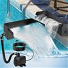 Mocoli Set Cascata Per Laghetto Da Giardino, Fontana A Cascata In Acciaio Inox Da 30cm Per Laghetto Da Giardino Elemento Decorativo Da 45w 3000 L/H Per Laghetto Da Giardino Patio Terrazza Spazio Esterno