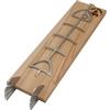 Fire World - Tavola per salmone fiammato - Set di 1 tagliere per salmone con supporto in acciaio inox - Tavola per salmone in faggio - Braciere - Tagliere per affumicatura - Salmone fiammato - Made in
