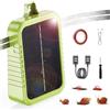 GQMBL Kit di Recinto Elettrico Anti-Lumache, Pannello Solare 2W e Batteria al Litio Integrata 2.4Ah, Dispositivo di Protezione con Nastro Recinto 12m e Accessori Anti-Lumache, per Protezione Giardini