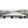 Giardini del Re 36983 Telo di Ricambio per Gazebo Universale, Bianco