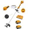 Ingco Cstli200285 Decespugliatore A Batteria 40 V Doppia Batteria 4 Ah Tagliabordi Velocità E Potenza Regolabili Professionale Giardinaggio