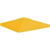 vidaXL Copertura Superiore per Gazebo a 2 Strati 310 g/m² 3x3 m Gialla