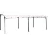 Mengtu Gazebo da giardino, tenda per terrazza, gazebo, protezione solare, resistente alle intemperie, per feste, pergola, 6 x 3 x 2,55 m, bianco crema