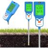 Generico Misuratore di Terreno, 6-in-1Tester Digitale per Terreno con Regolazione Dell'angolo ad 90° + Ampio Schermo LCD Retroilluminato + Sonda Ad Alta Sensibilità, per Giardini in Vaso e Orticoltura