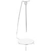 Uonlytech Supporto per Spiedini da Barbecue in Metallo Inox con Design Conveniente e Multiuso, Set con 2 Spiedini per Barbecue in Giardino e Camping All'aperto