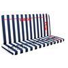 Buonocore A&B Nuove Idee Cuscino per Dondolo Lastra 3 Posti 150 Cm Bianco/Blu
