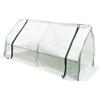VIRELLO Copertura rinforzata per serra, piccolo tunnel con griglia a rete, per giardino, protezione dagli uccelli e dalle intemperie, 120 x 60 x 60 cm, bianco
