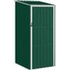 vidaXL Capanno da Giardino Capanna Casetta per Esterni Struttura Protettiva Rispostiglio per Attrezzi Verde 87x98x159 cm in Acciaio Zincato