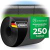 Novatool 10 x 25 m rotolo di strisce frangivista PP Premium per recinzioni a doppia asta, antracite RAL 7016 - 19 cm di altezza, 100 file, strisce frangivista per recinzioni a pannelli grigio con