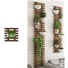 XLHWJCP Griglia Resistente Naturale Legno,Fioriera Grigliato Legno da Giardino Vaso per Piante Rampicanti,per Sostegno a Muro Fiori e Piante Fioriere Sospese Decorazione Murale Terrazza (29x29cm/11.4x11.4in)