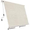 La zappa Tenda da sole a caduta per esterno senza cassone (Beige, 250 x h 250 cm)