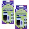 Sandokan, 2 Dispositivi di Monitoraggio Zanzare e Zanzare Tigre, Pack 4+4 Piastrine Attrattive Senza Insetticidi - Esca Biologica per Elettroinsetticidi e Lampade Antizanzare - Made in Italy