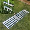 SattesGrün Set per la cura del prato, composto da aeratore e raschietto XXL da 100 x 26 cm, areatore, forcella, scarificatore, prato, sabbia