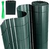 Joparri Canniccio in PVC, Recinzione 80 x 800 cm, per Giardino, Balcone, terrazza, Recinzione, Rinforzo in 4 Pesi, Colore Verde
