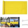QINGLV Frangi-Vista Balcone Ringhiera 80x400cm Copri Ringhiera Balcone Impermeabile Anti-UV Frangi-Vista per Recinzione Balcone per Balconi Recinzioni Terrazze -Giallo