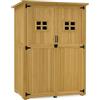 MCombo M MCombo armadio da giardino in legno, casetta da giardino piccola resistente alle intemperie, casetta per attrezzi da esterno, per area esterna balcone terrazza, 59×127×168 cm, 0912-F