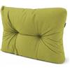 POKAR Cuscino-schienale Imbottito laterale 60x40cm per Divano da Giardino, fodere asportabile e lavabile, Spalliera per Bancali, Interno ed Esterno, DYI - fai da te, senza Pallet, Lime