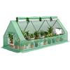 Outsunny Serra da Giardino con 2 Finestrelle Laterali 240x90x90 cm Verde