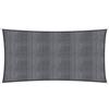Lumaland Sunsail rettangolare 5 x 7 metri | Protezione solare resistente alle intemperie incl. corde di fissaggio | Terrazza, giardino e balcone, tessuto velico HDPE, protezione UV [grigio scuro]