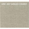 LI.GI Tetto Dondolo 4 POSTI Cotone Panama CM 270X165 COMPRESO di Balze (Grigio Chiaro)