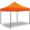 GrecoShop Gazebo Pieghevole 3x3m - Impermeabile, Colore Arancione - Tenda da Esterno per Giardino, Terrazzo, Cortile, Picnic, Barbecue, Feste in Famiglia, Mercatini, Fiere, Eventi, Antivento, Montaggio Facile