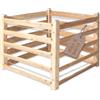 Gartenwelt Riegelsberger Compostiera moderna singola circa 80x100 cm, altezza 80 cm, in legno di larice massiccio, sistema a incastro, compostiera in legno, sistema a incastro