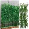 SRDCAIM Patio Pianta di bambù Artificiale Balcone Schermo per la Privacy Partizione Commerciale Recinto per la Privacy per Giardino Esterno Terrazza Cortile Ingresso(200cm/6.6ft)