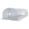 TOOLPORT Serra da Giardino tunnel Serra Orto stabile e robusto 3x8m - Telo PE 180g/m² bianco transparente