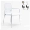 Produce Shop Sedie Poltrona Poly Rattan Braccioli per Giardino Bar Ristorante Boheme Grand Soleil - Bianco