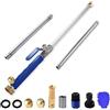 Generico Jethose - Jethose Pressure Washer, Jet Hose Water Pressure, 2-in-1 High Pressure Power Washer with 2 Nozzles for Garden Hose, Cars, Driveways & Patios (1 Set-Blue)