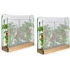 IDMarket - Serre per pomodori modulari Duo kit speciale di crescita completo di telo + supporto