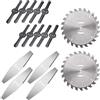 Generic Trimmer Lame Testine Ricambi Tosaerba Decespugliatore Lame Weed Eater Blade Heads Denti Lama E Lama in Acciaio Inox, Saw Blade x 2