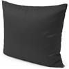 POKAR Cuscino Decorativo 40 x 40 cm per Divano da Giardino Impermeabile, senza Pallet, Nero