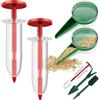 QINGLANG Dispenser di semi per piccoli semi Mini dispenser per semi di semina manuale a mano Set di piantine Dibber e Widger Set leggero pratico piccolo strumento per semina mini set di attrezzi da giardino