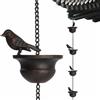 Generic Catena per la Pioggia per grondaia, Catena Antipioggia in Metallo, Catena per la Pioggia Mobile da Appendere, 2,4 m, Design a di, Decorazione per grondaie, Carillon a Decorativo