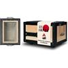 TOKYO design studio Griglia Konro - Barbecue giapponese tradizionale a carbone in pietra diatomite naturale - Ideale per Yakitori & Yakiniku - Grill da tavolo compatto - Fatto a mano in Giappone - Piccolo (31x23x20cm)